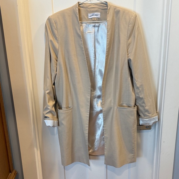 Calvin Klein Tan Blazer - Picture 1 of 2